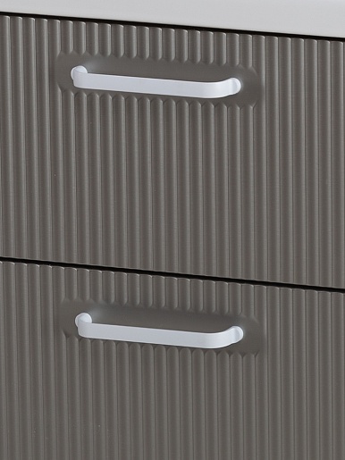 BelBagno Тумба с раковиной Due 60 подвесная Сатин ручки Белые – фотография-4